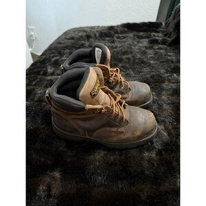 Carolina Boots Mens 8 D Steel Toe MetGaurd 6-Inch Leather CA3527 Work Boots